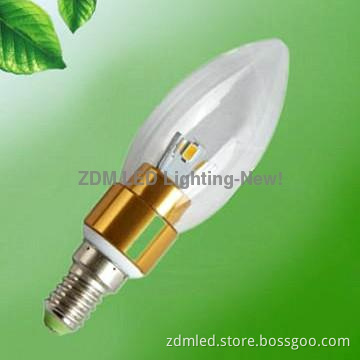 beautiful candle shape high quality led lighting for home